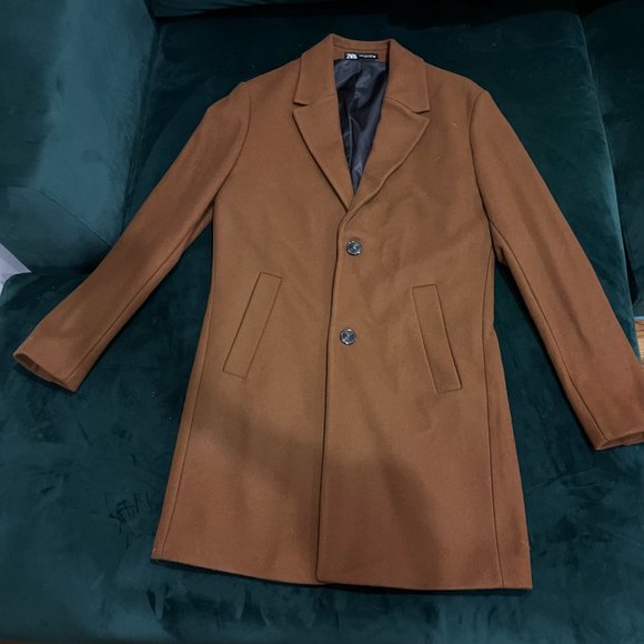Zara Italian Wool blend Coat Size M Blogger Favorite - Picture 3 of 9